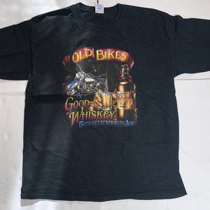 "OLD BIKES/GOOD WHISKEY BOTH GET BETTER WITH AGE"